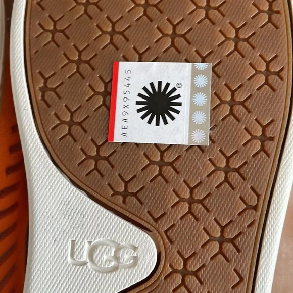 Brand New UGG Sammy Breeze Slip-On Bright Neon Orange Sneakers - Picture 9 of 16